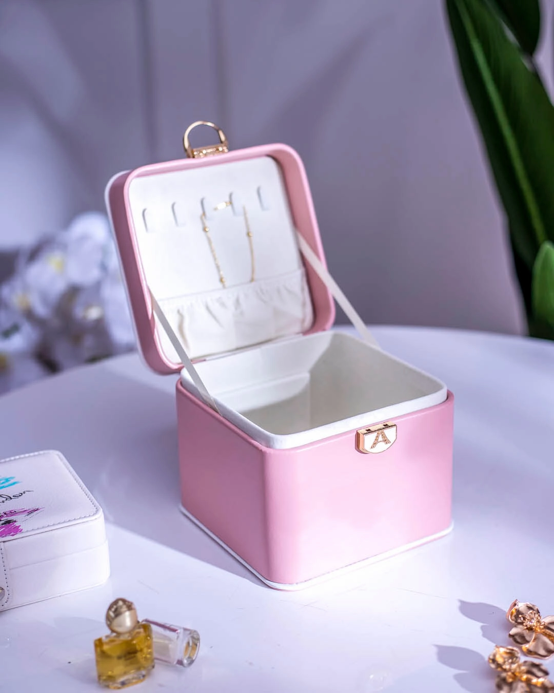 Travel Jewellery Box - Pink