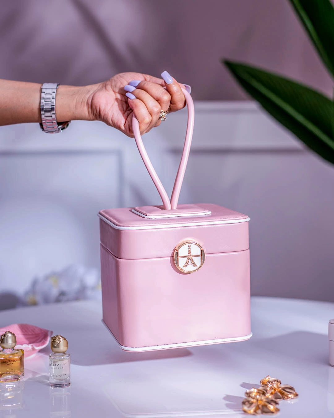 Travel Jewellery Box - Pinkhome decor ,wall decor 