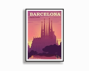 Travel Series - Barcelonanordic style wall decor
