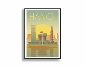 Travel Series - Hanoi Vietnamnordic style wall decor