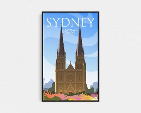Travel Series - Sydney, St Mary Cathedralnordic style wall decor