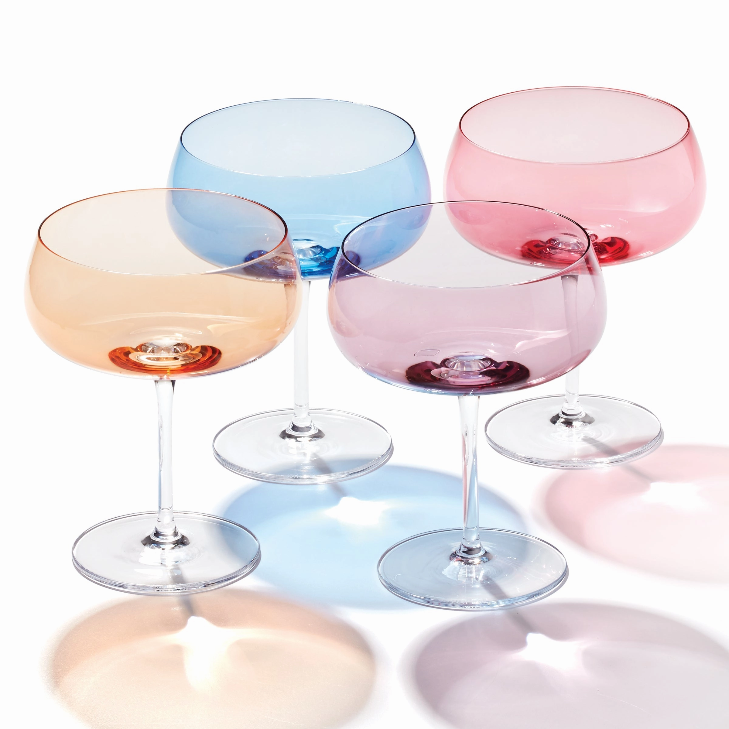 True Colors Cocktail Glasses - Set Of 4