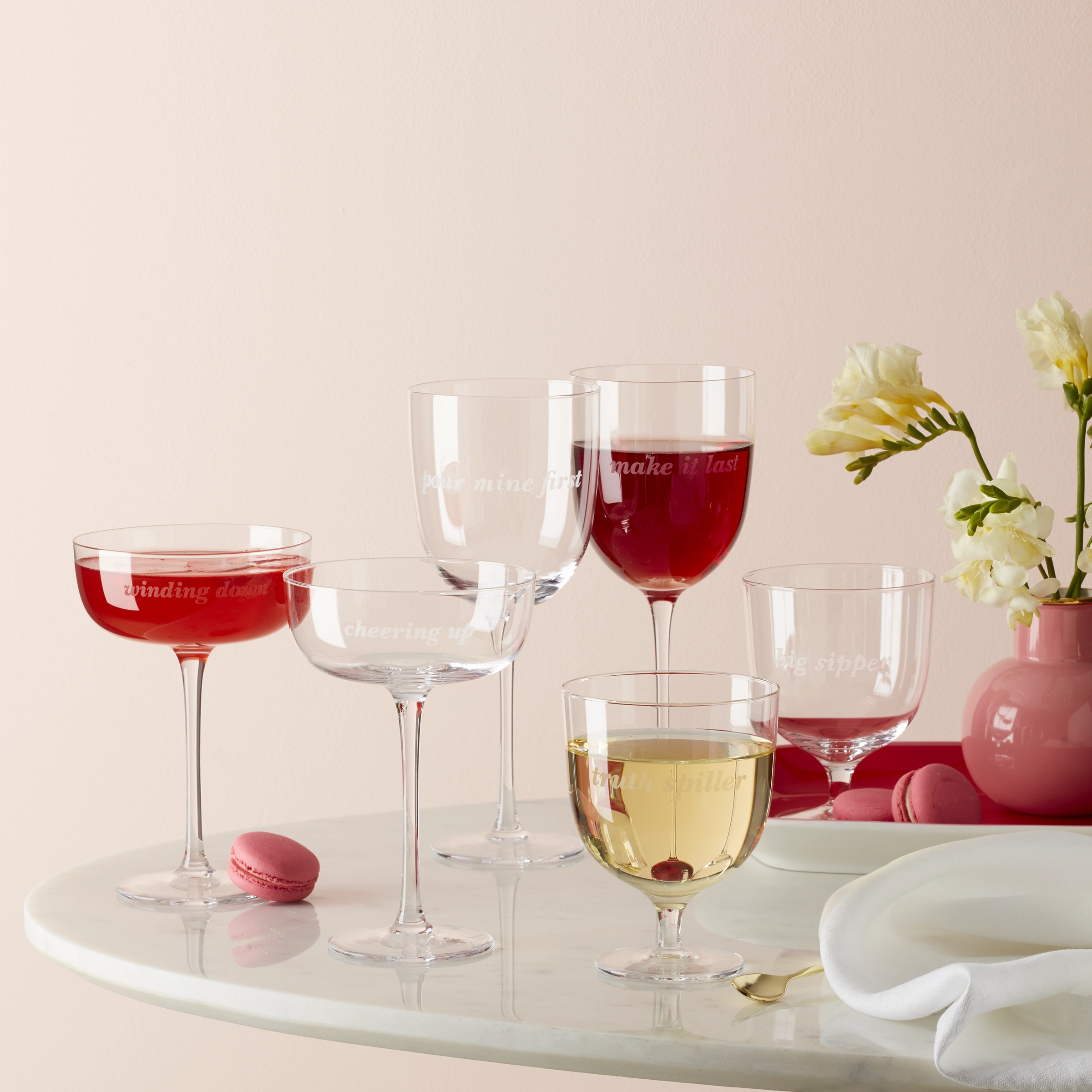 Truth Spiller & Big Sipper Short Glasses - Set Of 2