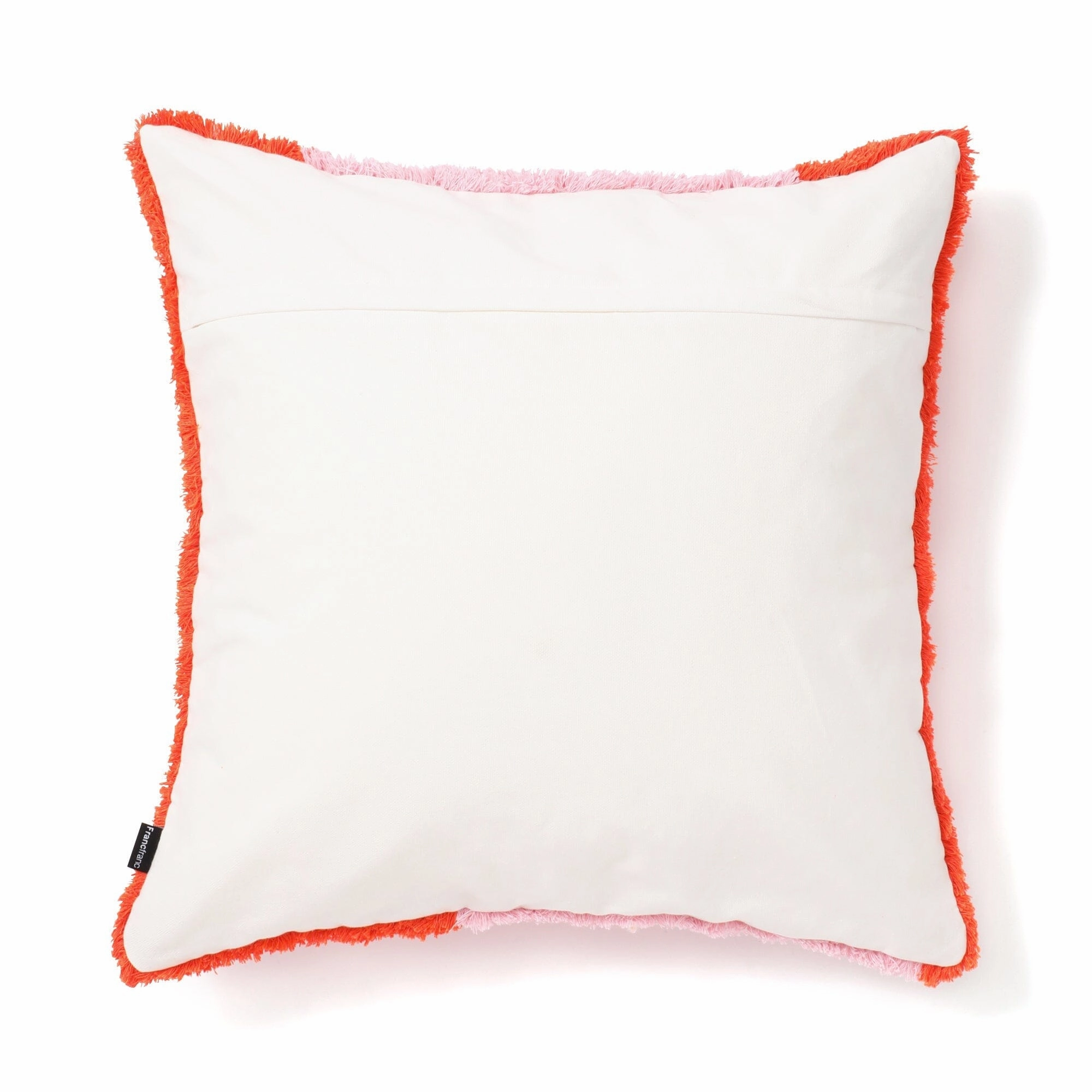 Tuft Art Cushion Cover 450 X 450 Pink X Orange