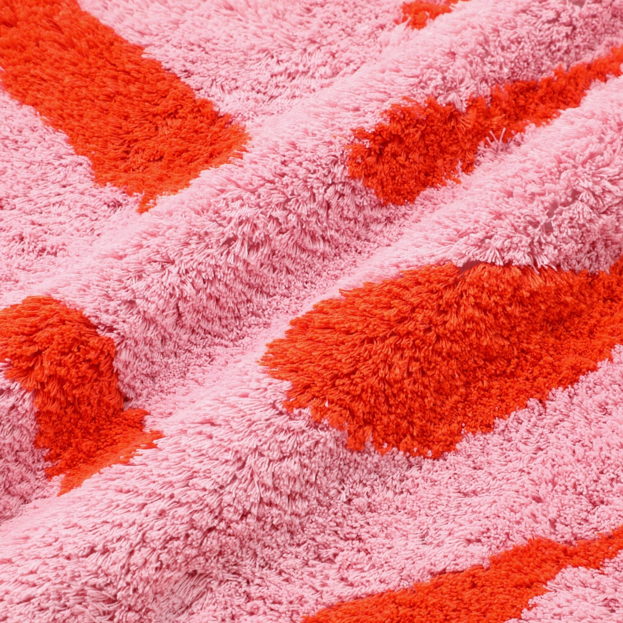 Tuft Art Cushion Cover 450 X 450 Pink X Orange