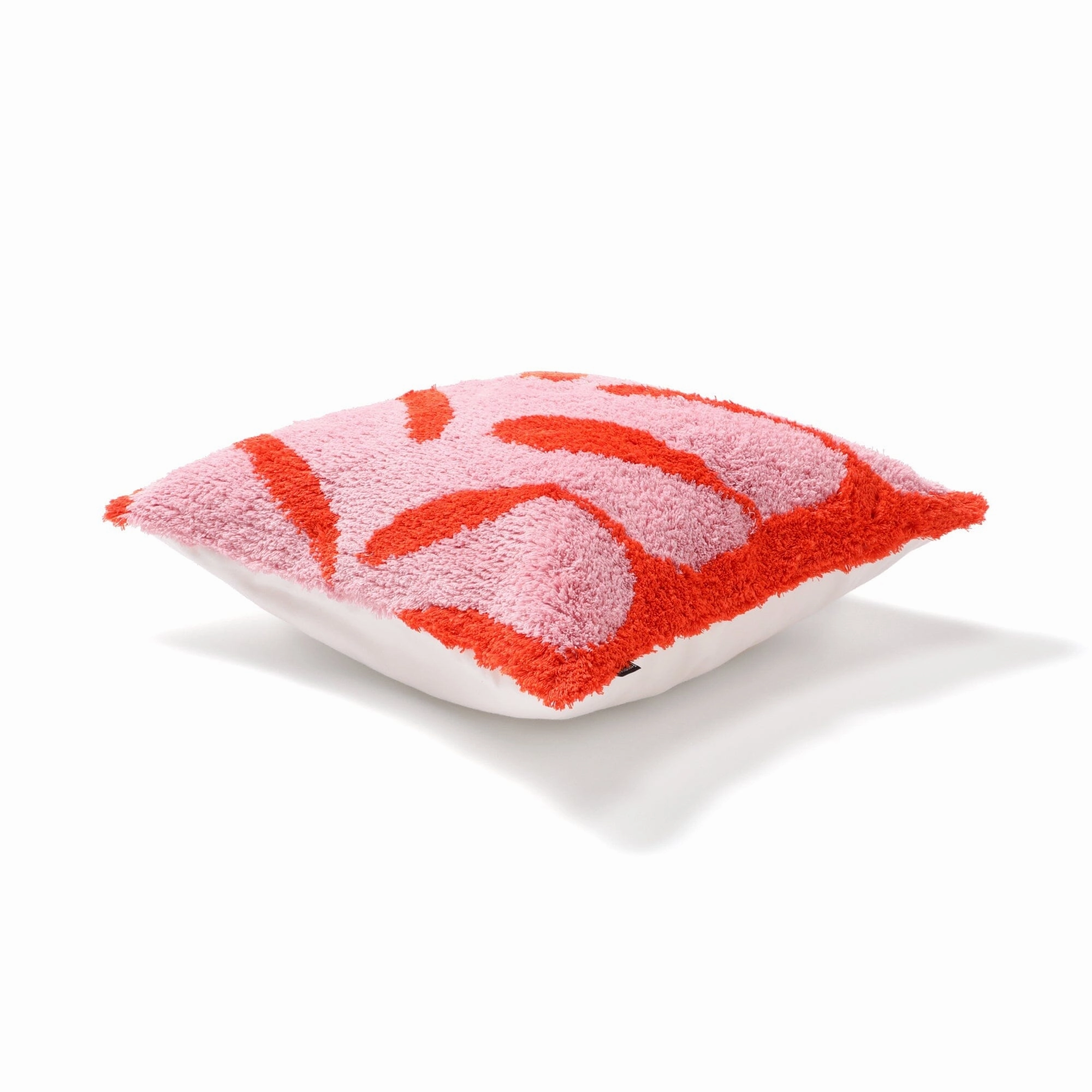Tuft Art Cushion Cover 450 X 450 Pink X Orange