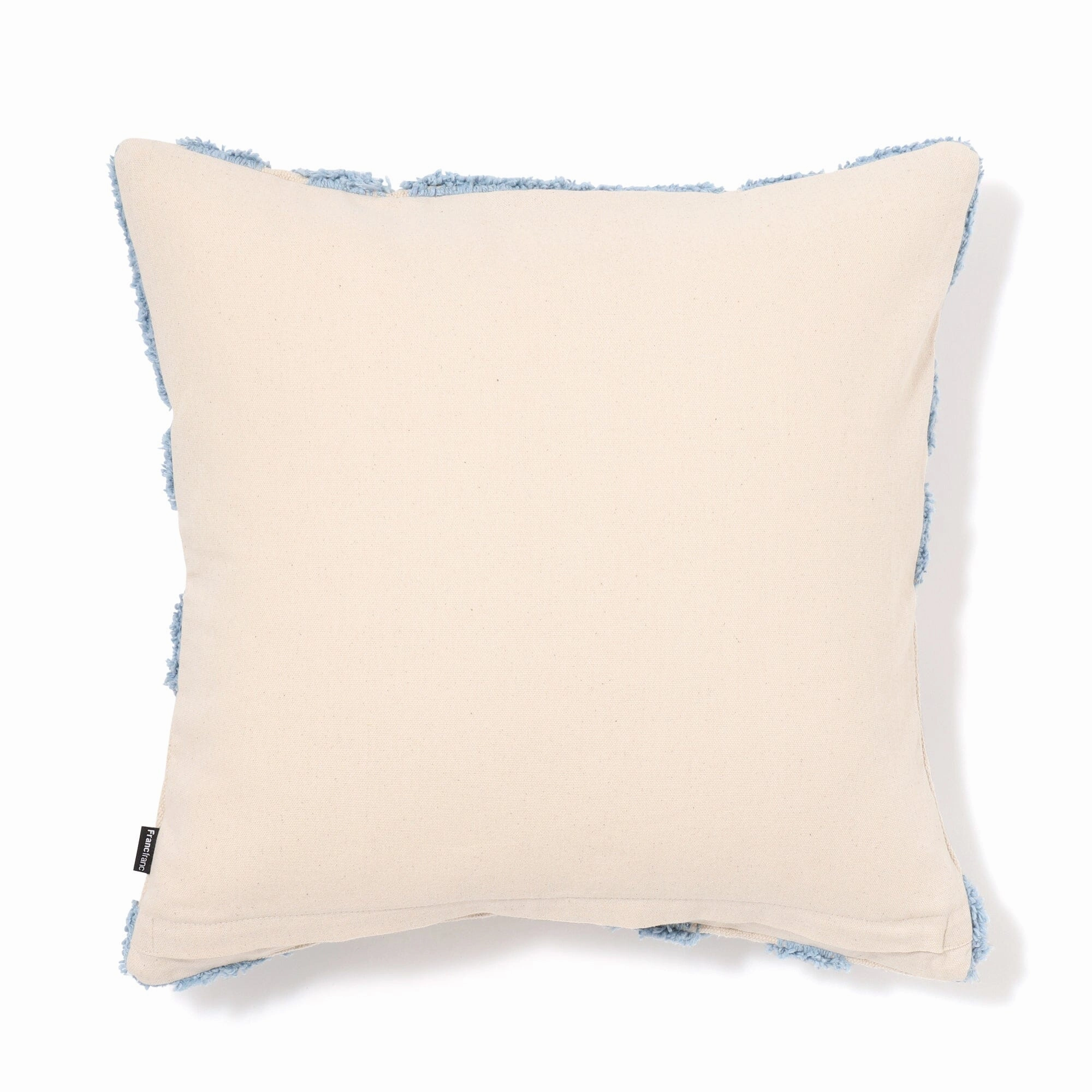 Tuft Drawing Cushion Cover 450 X 450 Blue