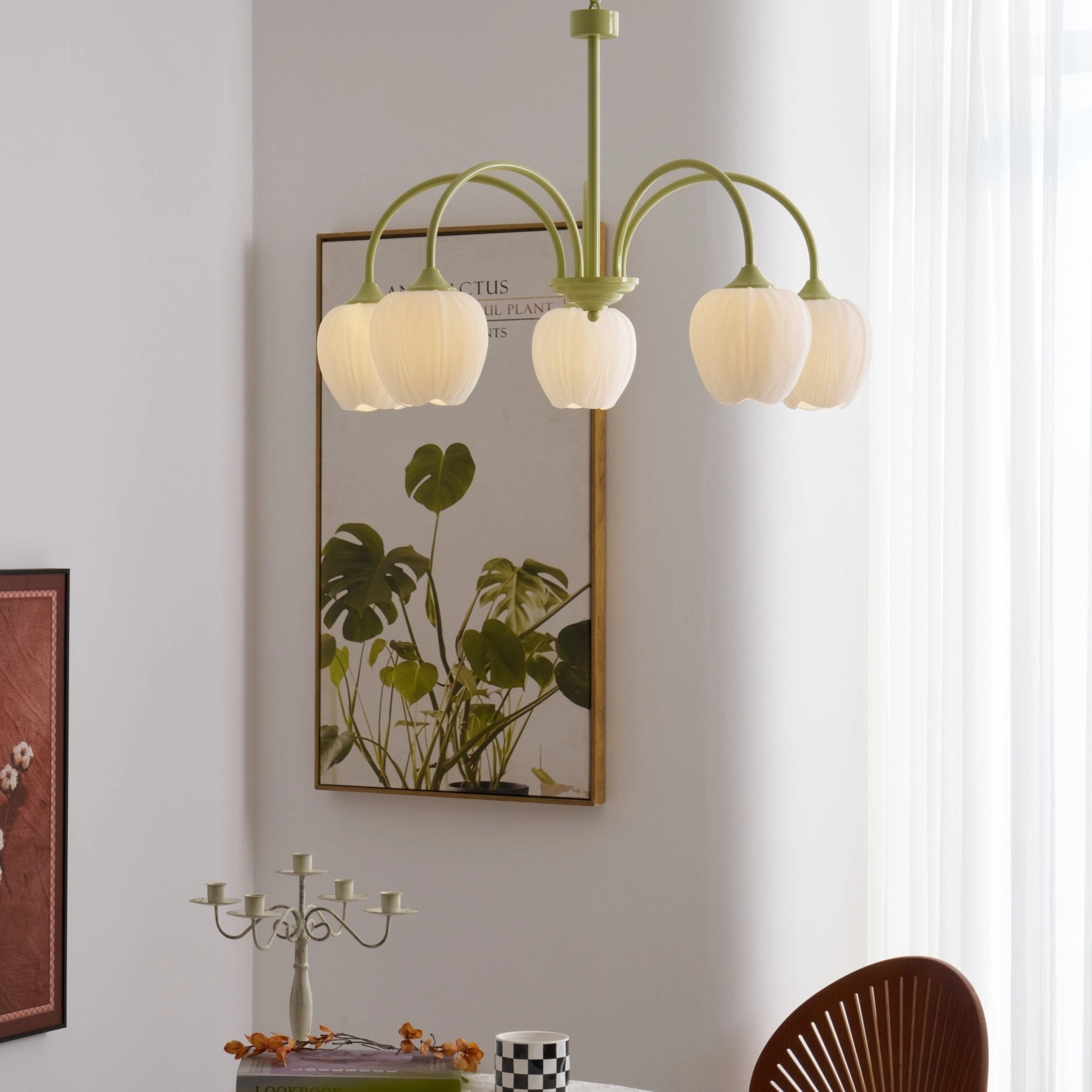 Tulip Matcha Chandelier