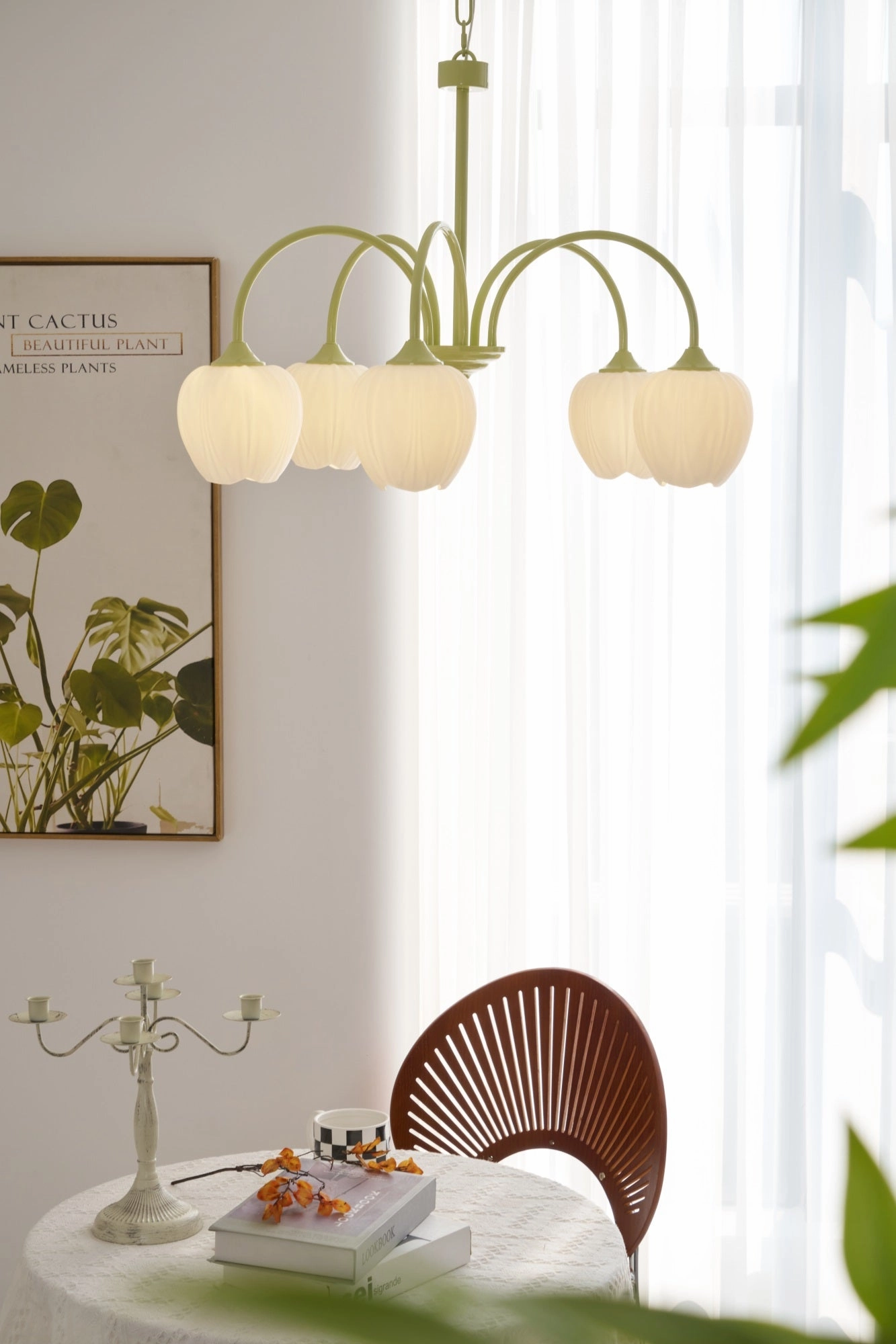 Tulip Matcha Chandelier