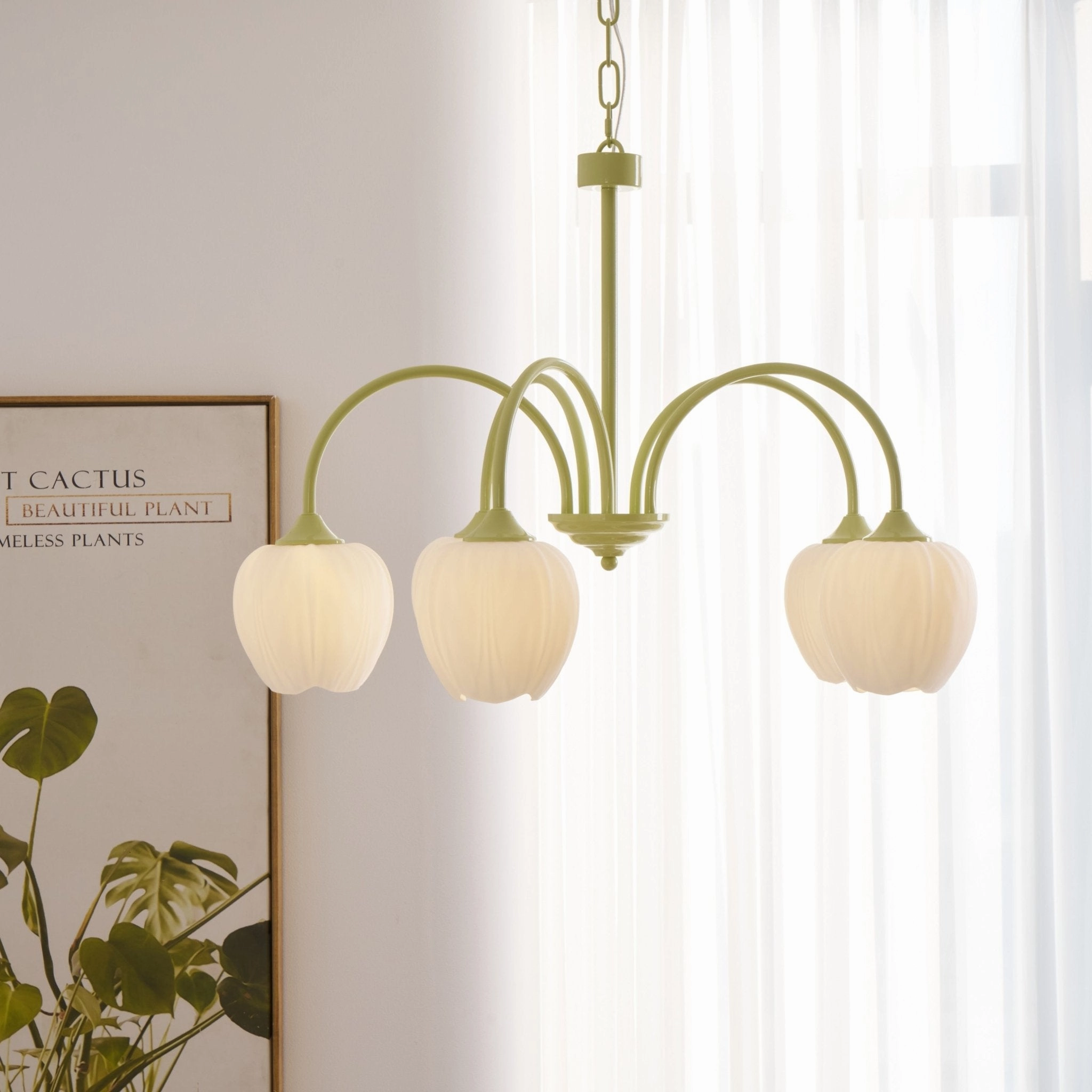 Tulip Matcha Chandelier