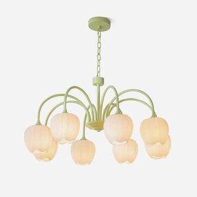 Tulip Matcha Chandelierrustic chandelier,bedroom chandelier 