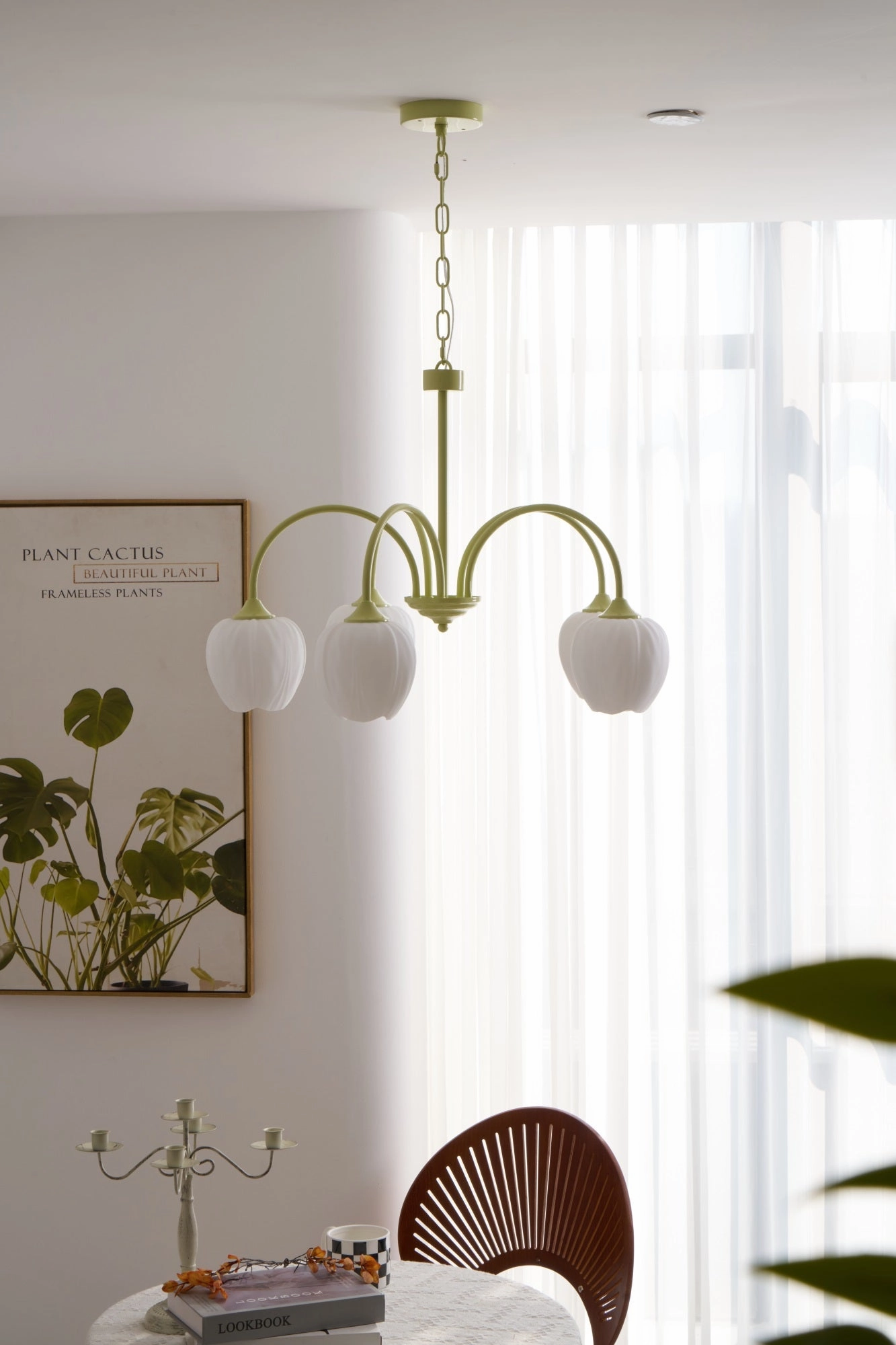 Tulip Matcha Chandelier
