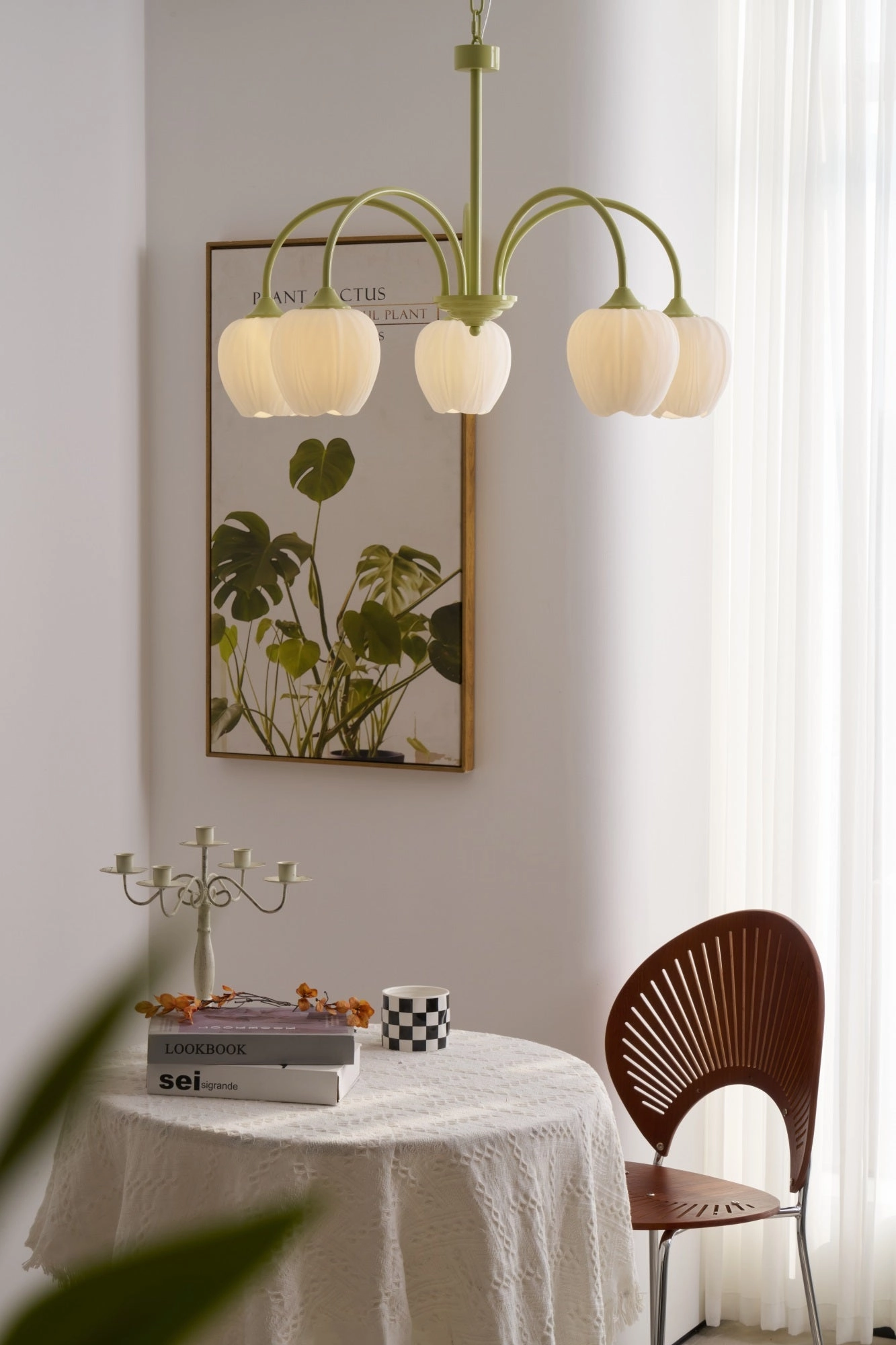 Tulip Matcha Chandelier