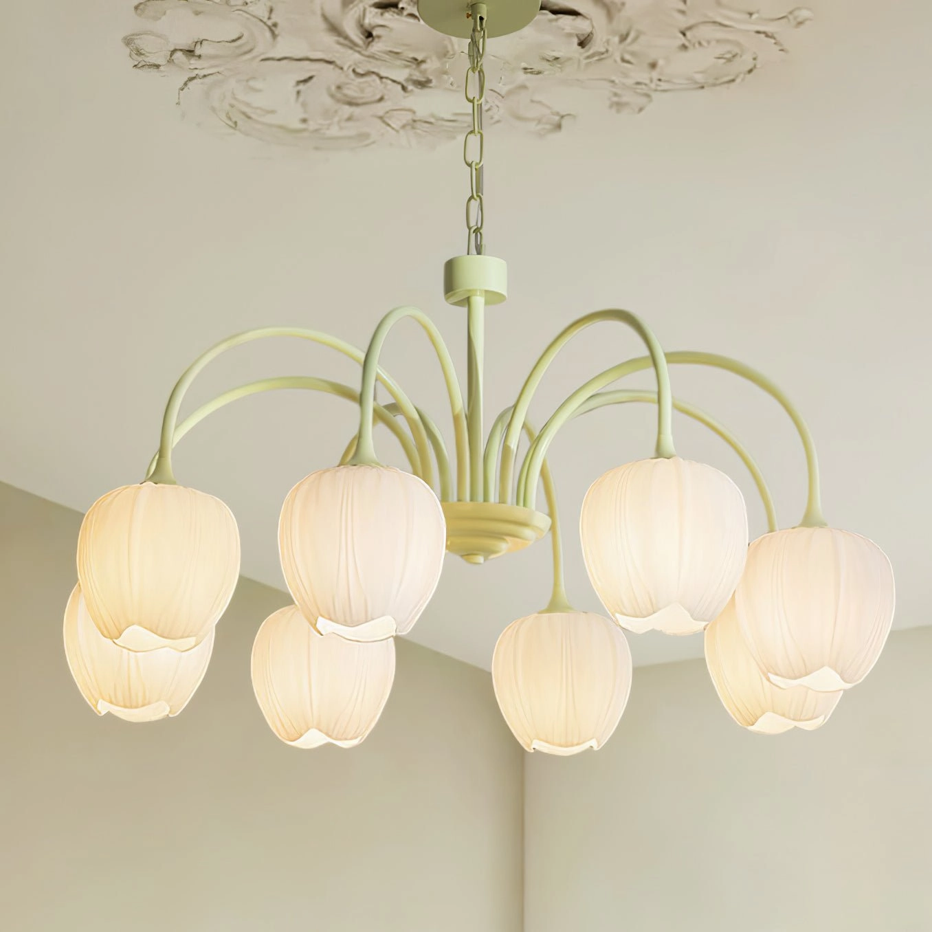 Tulip Matcha Chandelier