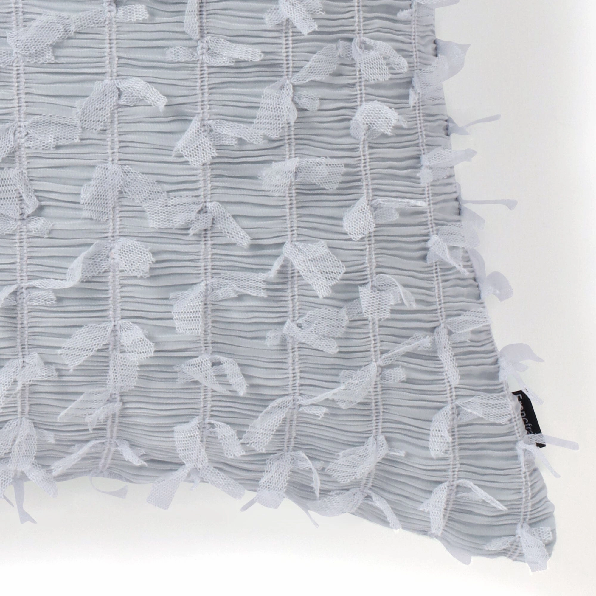 Tulle Ribbon Cushion Cover 450 X 450 Light Blue
