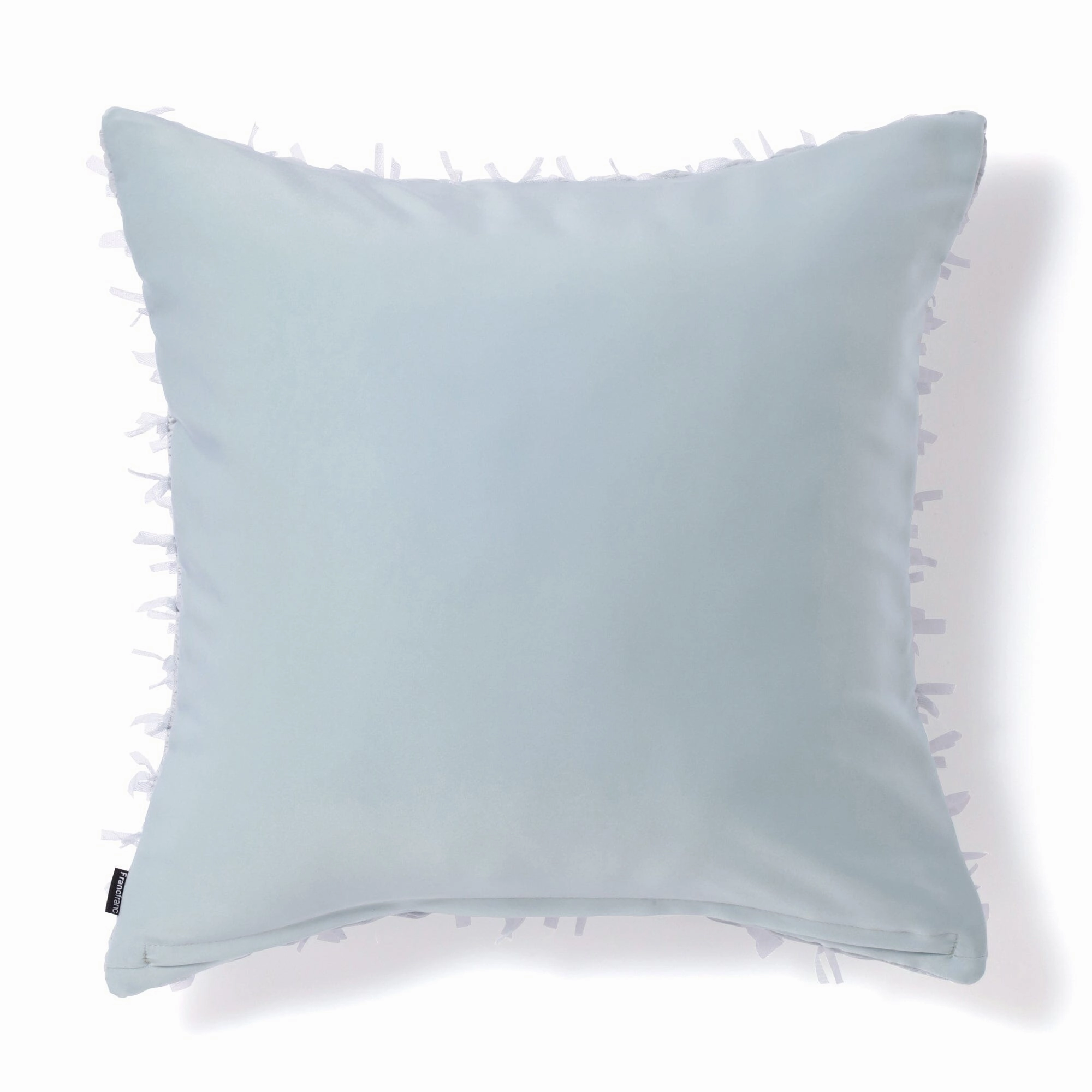 Tulle Ribbon Cushion Cover 450 X 450 Light Blue