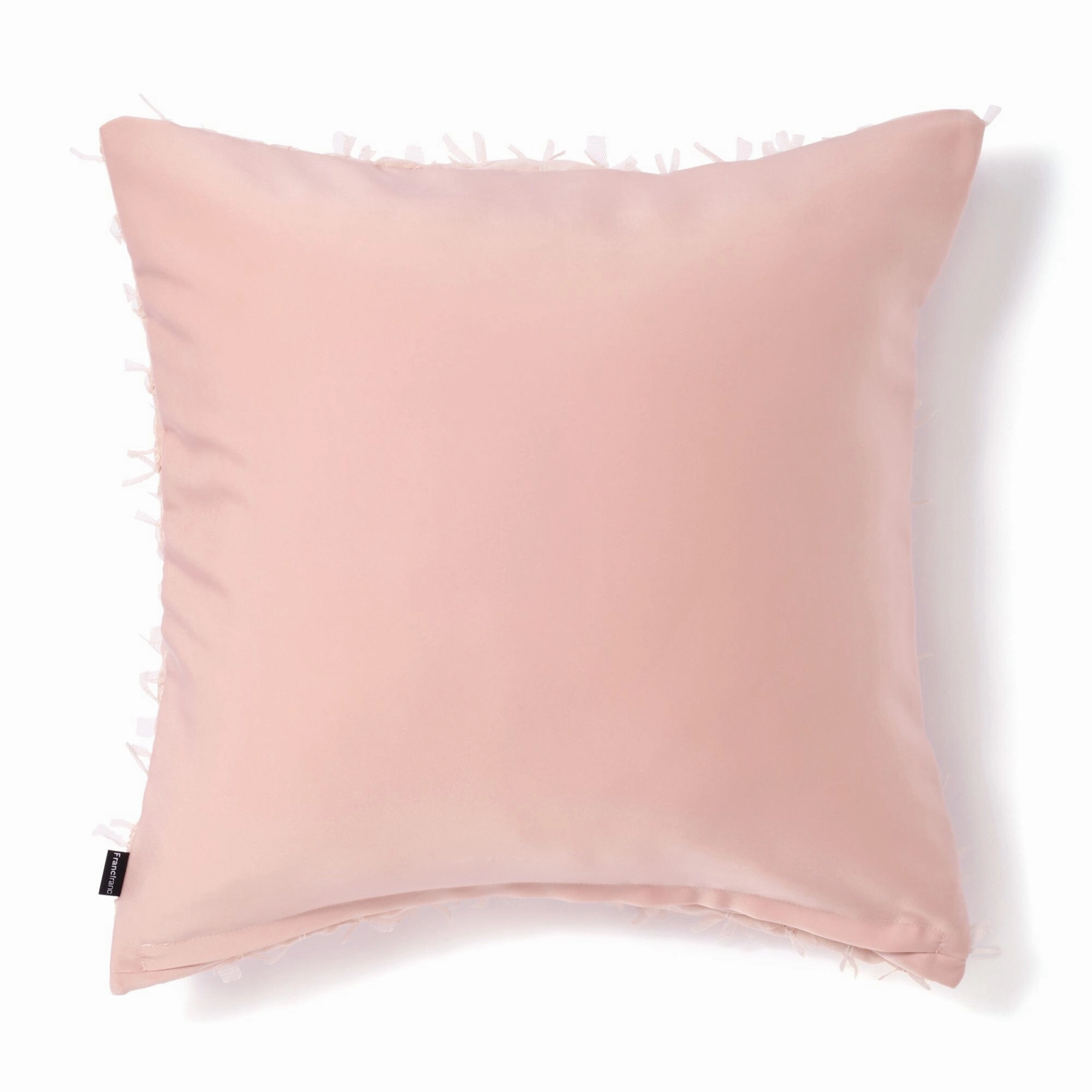 Tulle Ribbon Cushion Cover 450 X 450 Pink