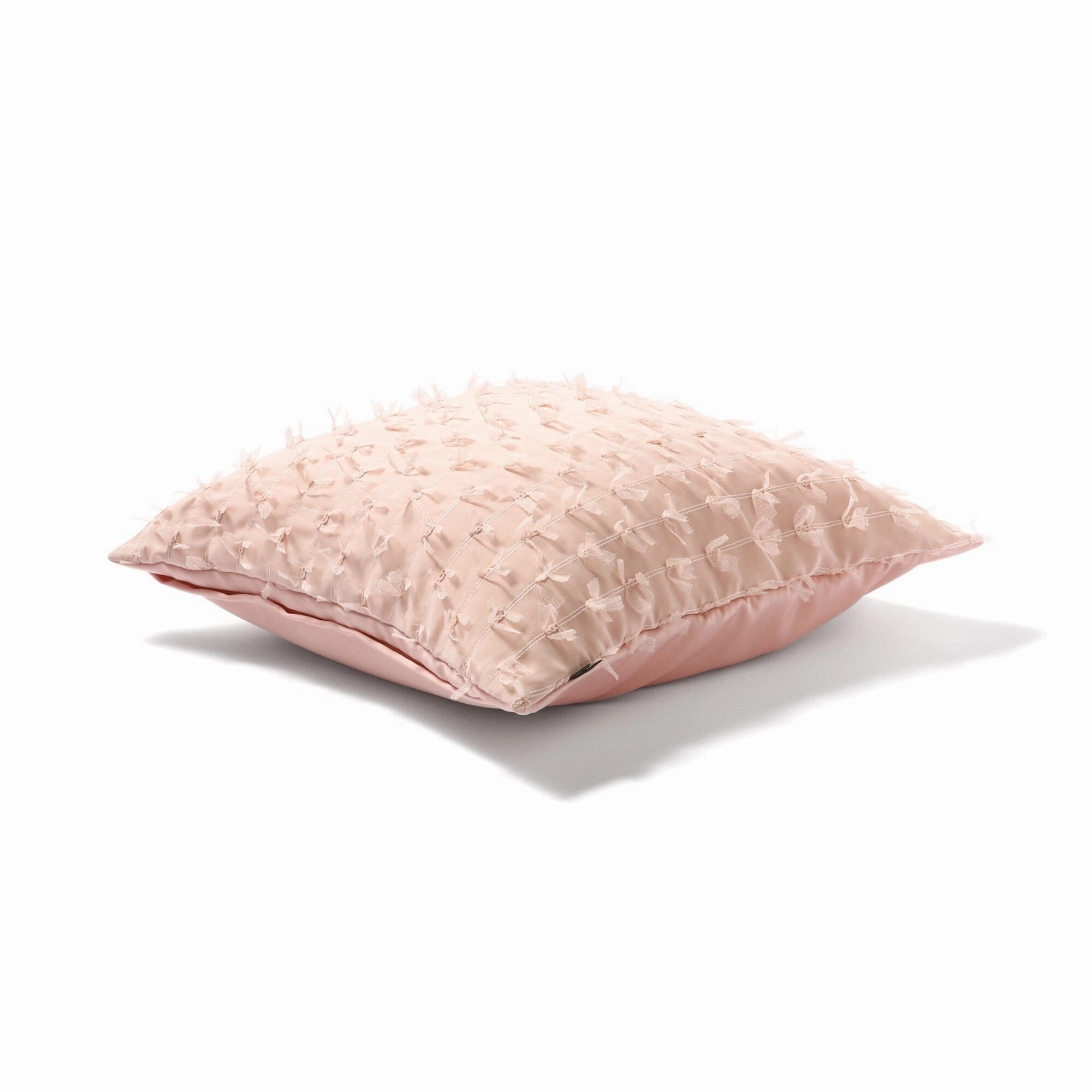 Tulle Ribbon Cushion Cover 450 X 450 Pink