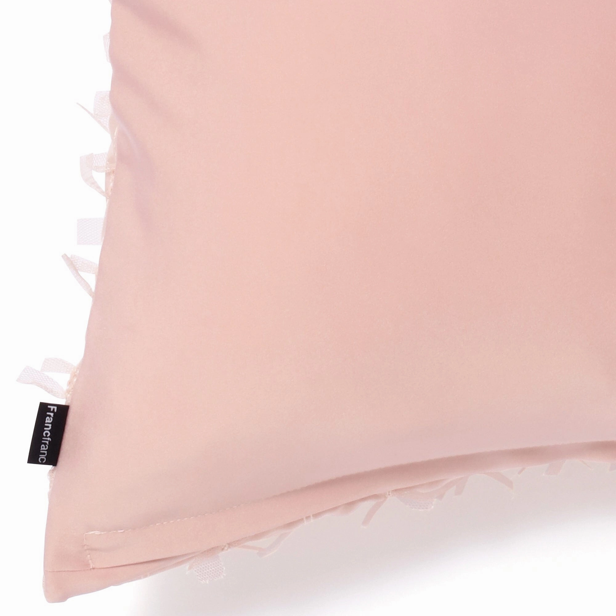 Tulle Ribbon Cushion Cover 450 X 450 Pink