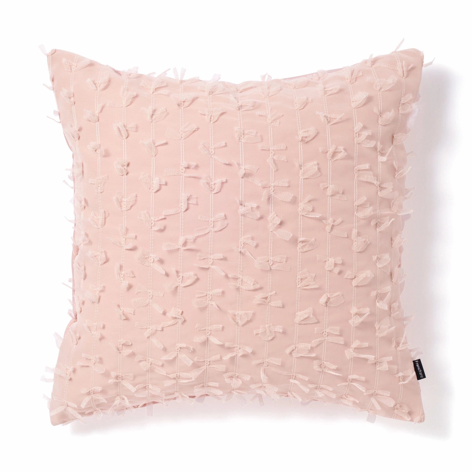 Tulle Ribbon Cushion Cover 450 X 450 Pinkbedding sets ,throw blankets 