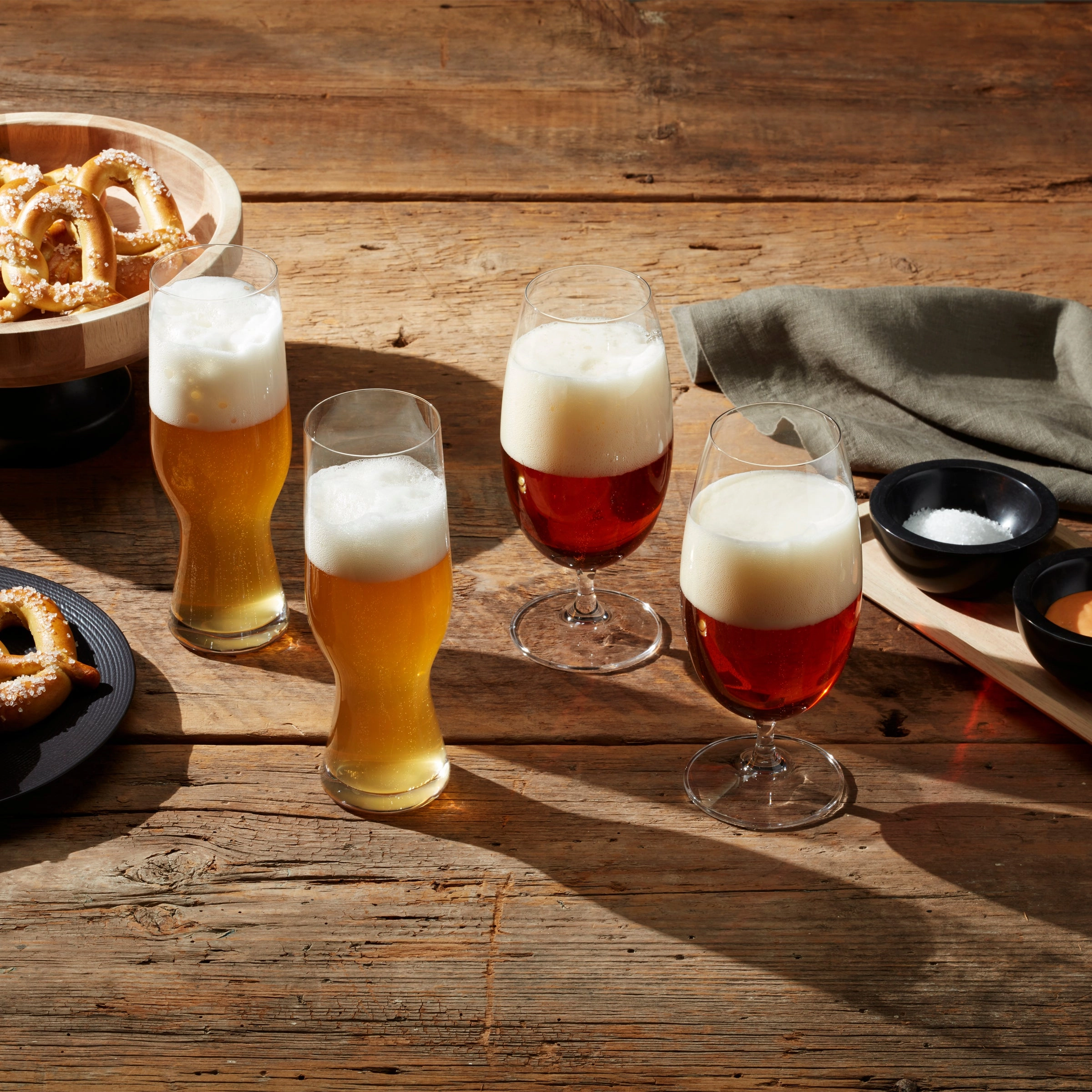 Tuscany Classics Assorted Beer Glasses - Set Of 4