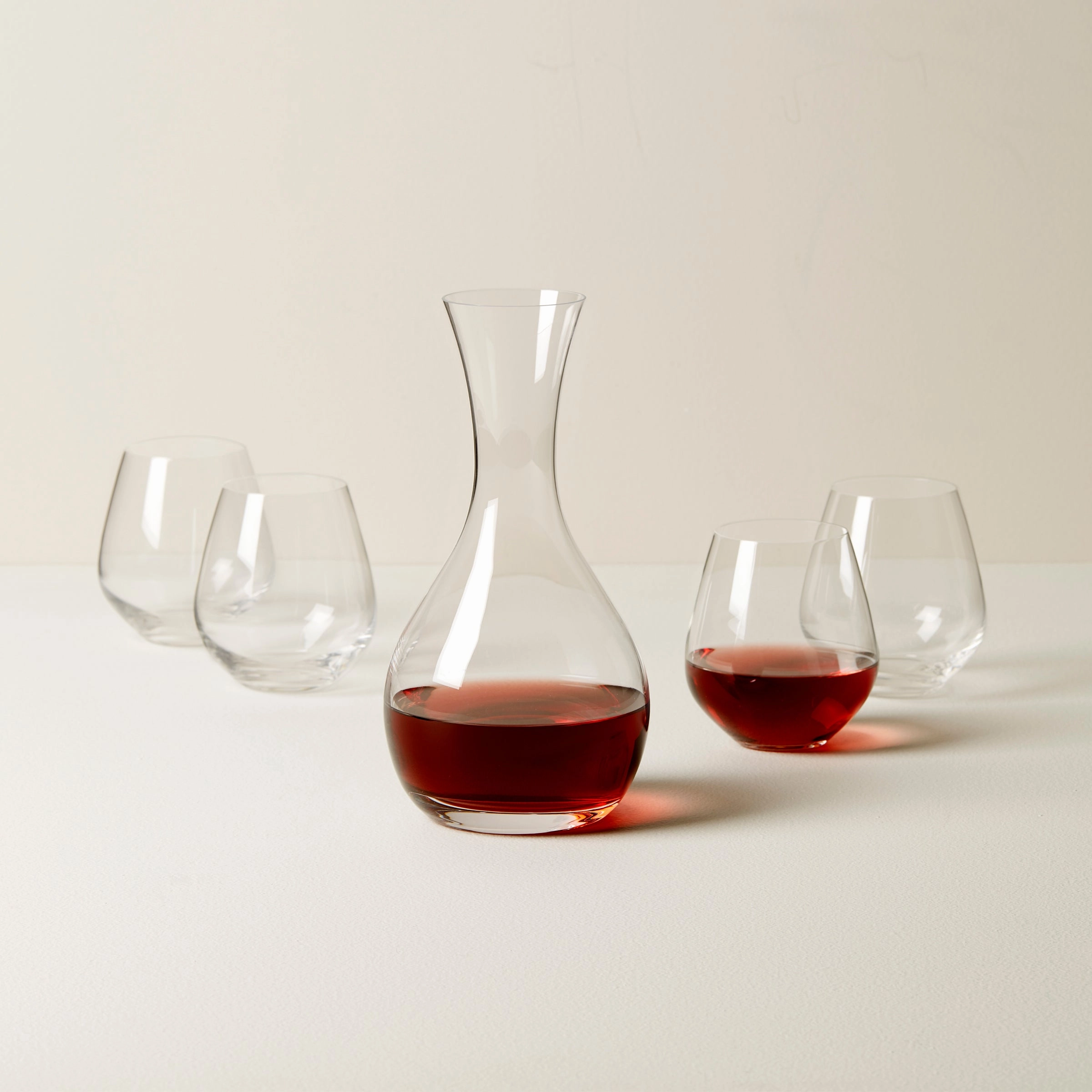 Tuscany Classics Decanter & Stemless Wine Glass Set