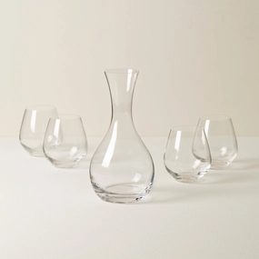 Tuscany Classics Decanter & Stemless Wine Glass Setglass cups ,personalized mugs 