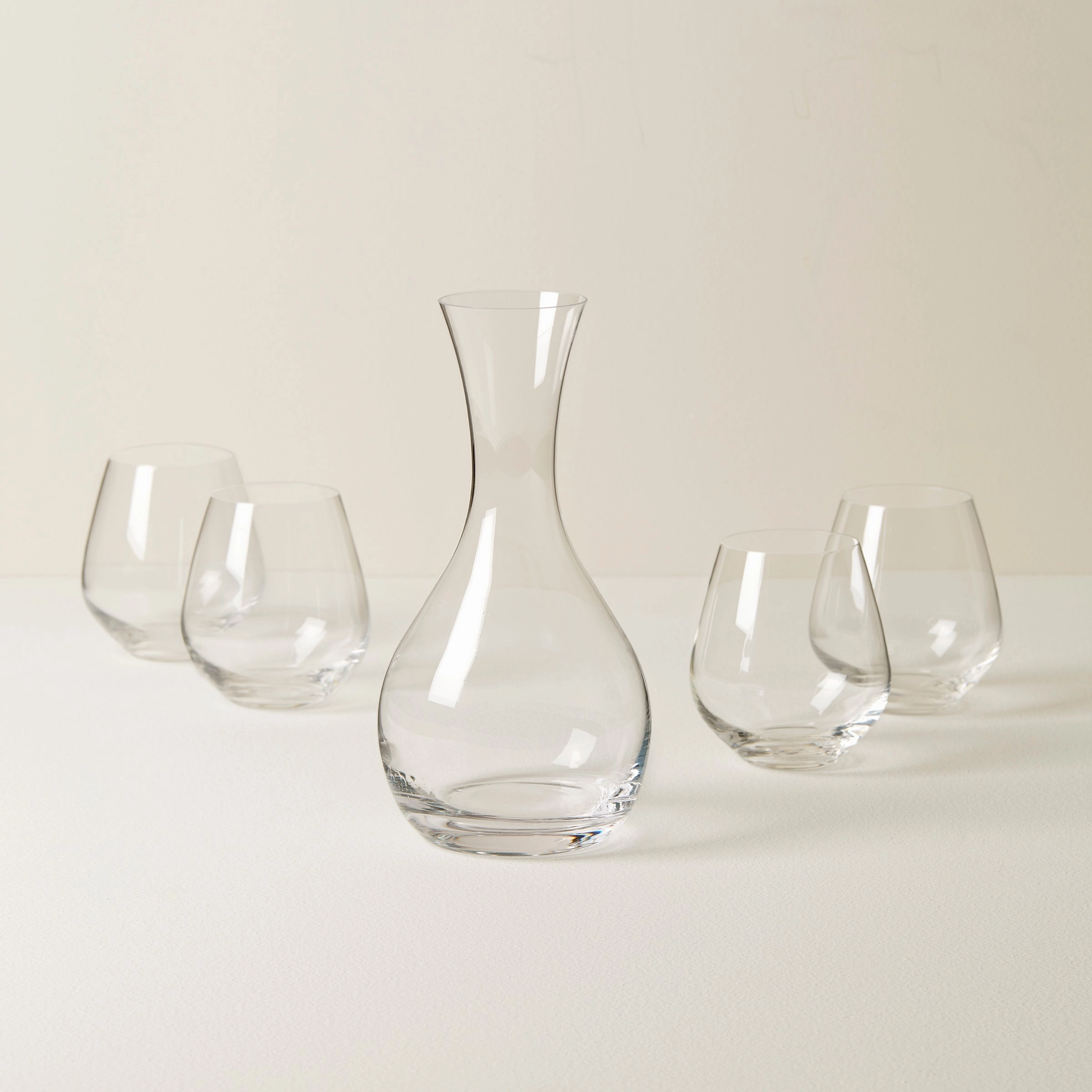 Tuscany Classics Decanter & Stemless Wine Glass Setglass cups ,personalized mugs 