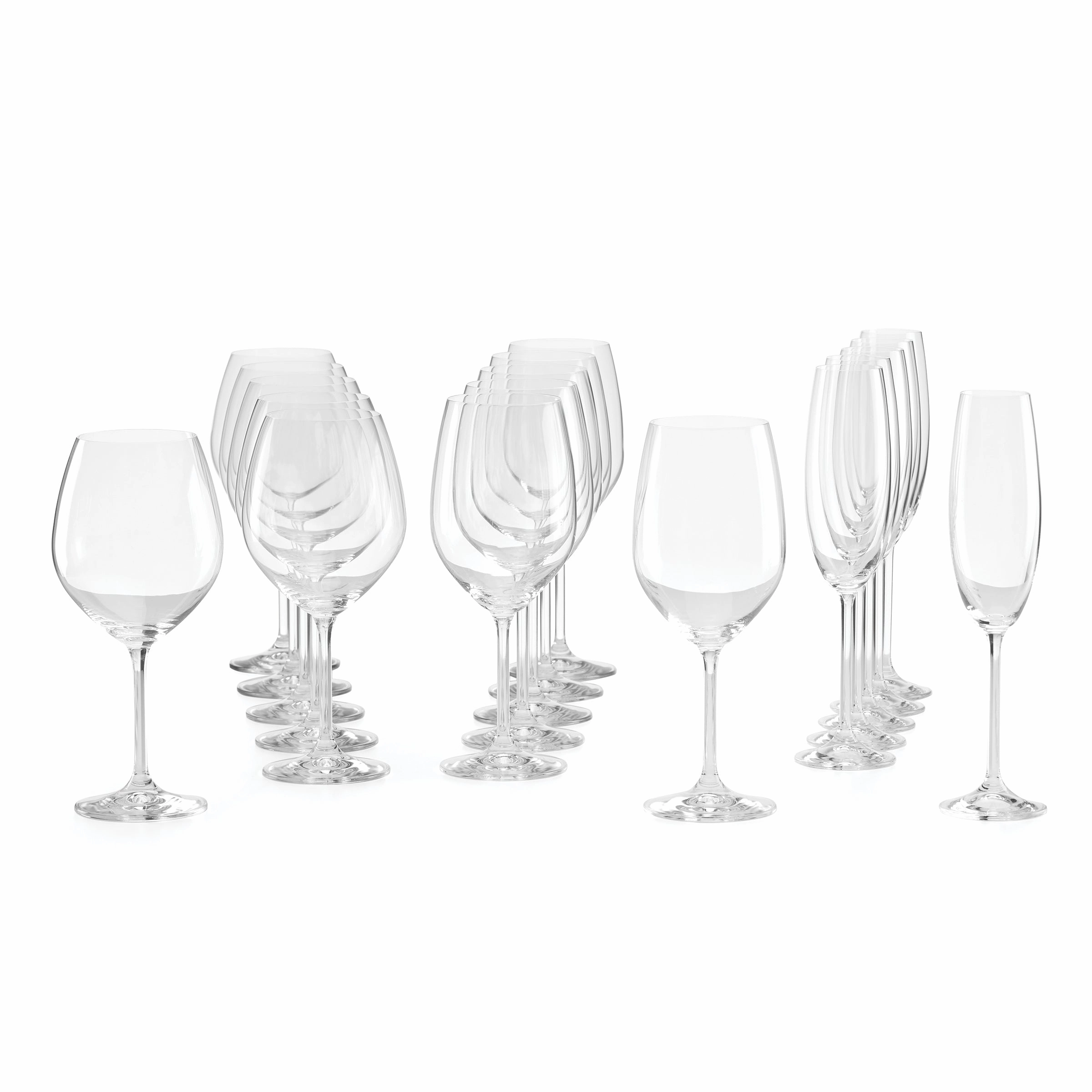 Tuscany Classics Mixed Wine Glasses - Set Of 18