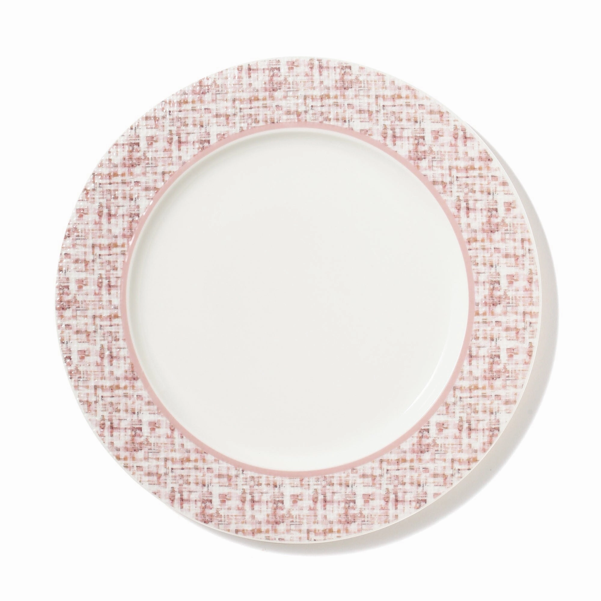 Tweed Plate Medium Pinkhand-painted ceramic bowl