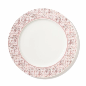 Tweed Plate Medium Pinkhand-painted ceramic bowl