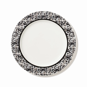 Tweed Plate Small Blackhand-painted ceramic bowl