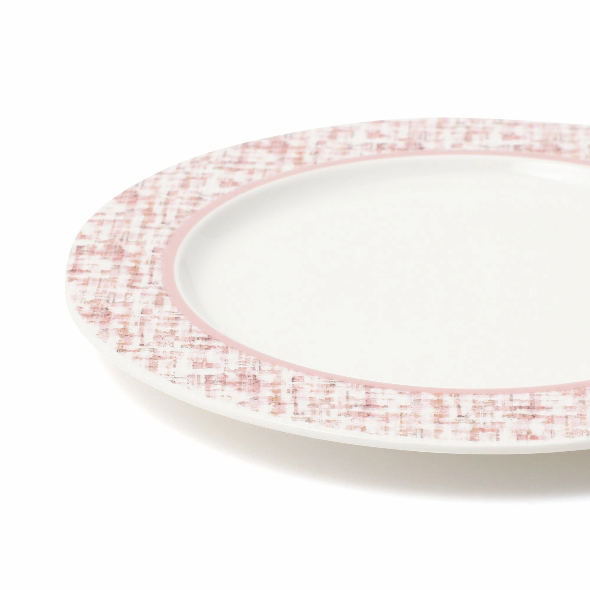 Tweed Plate Small Pink