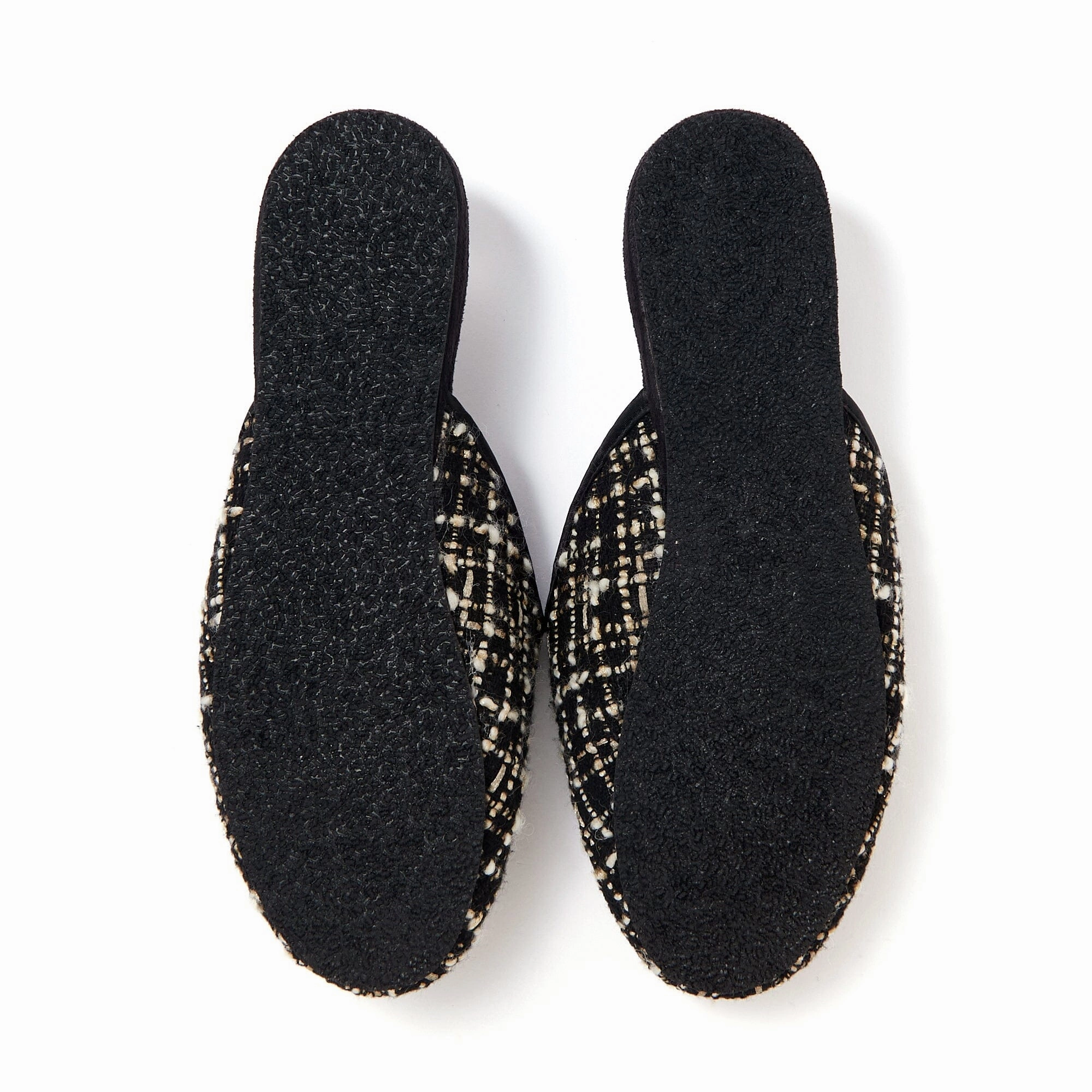Tweed Room Shoes Black