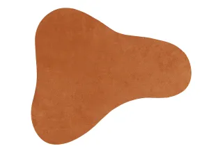 Tyra Terracotta Brown Irregular Shape Washable Rugmodern color block patchwork rug
