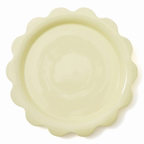 Uneune Plate Large Yellowhand-painted ceramic bowl