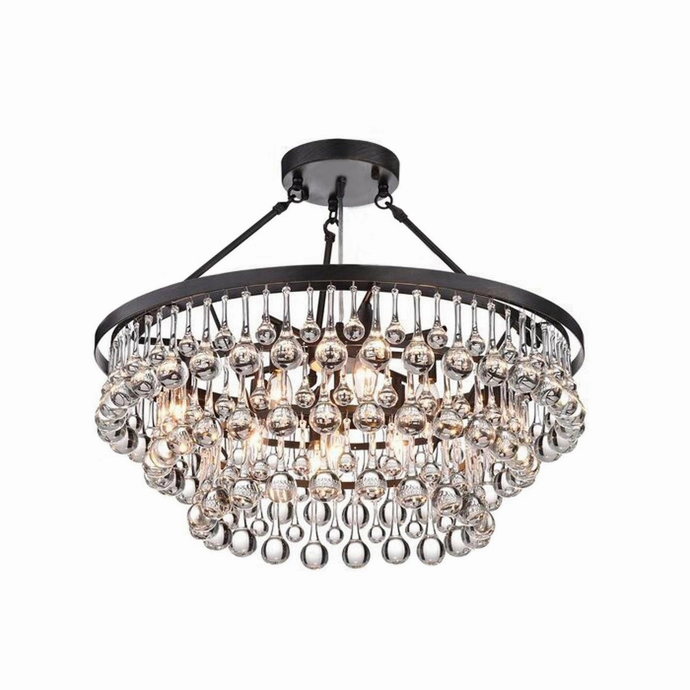 Unique Tiered Crystal Chandelier