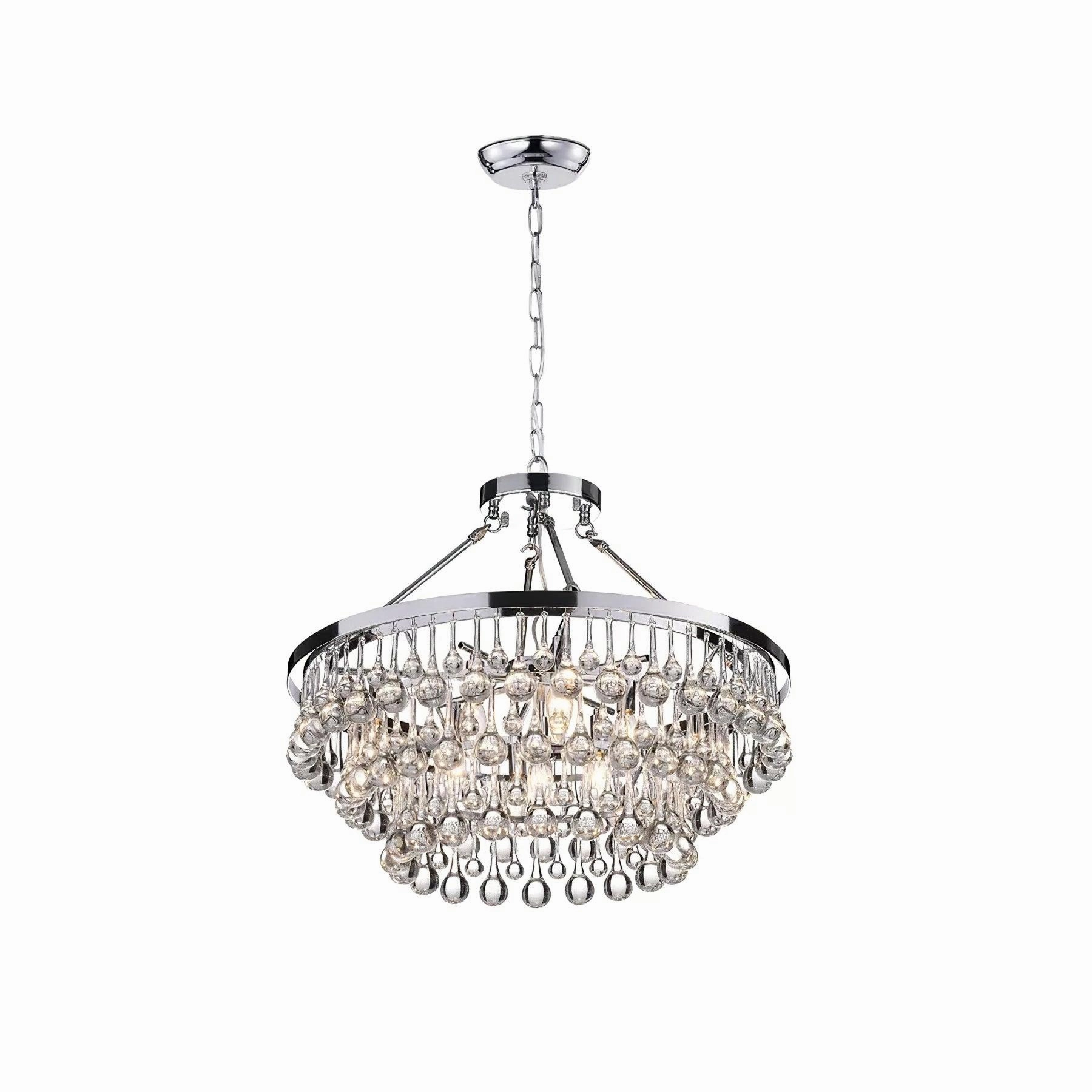 Unique Tiered Crystal Chandelier