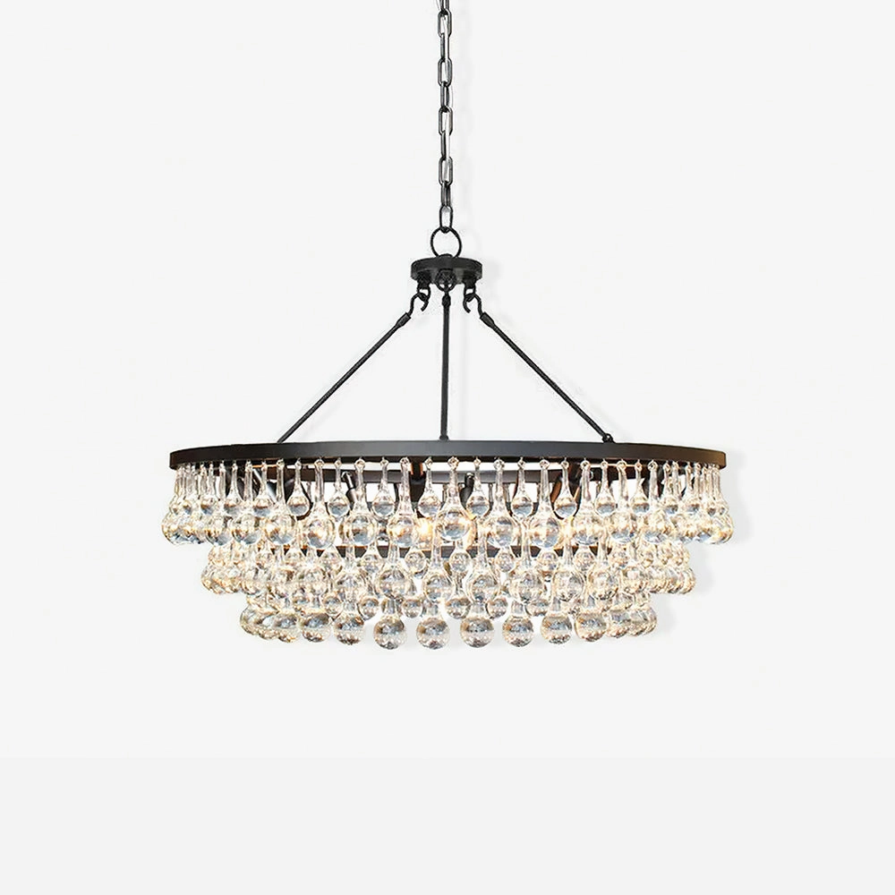 Unique Tiered Crystal Chandelier