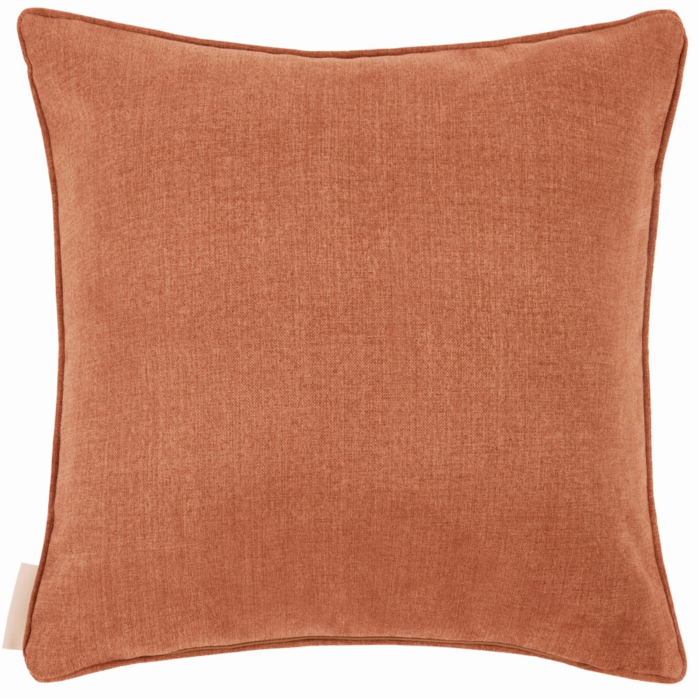 Vali Printed Piped Cushion Terracotta