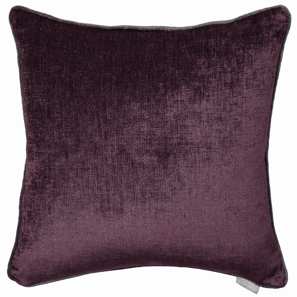 Varallo Velvet Cushion Plum