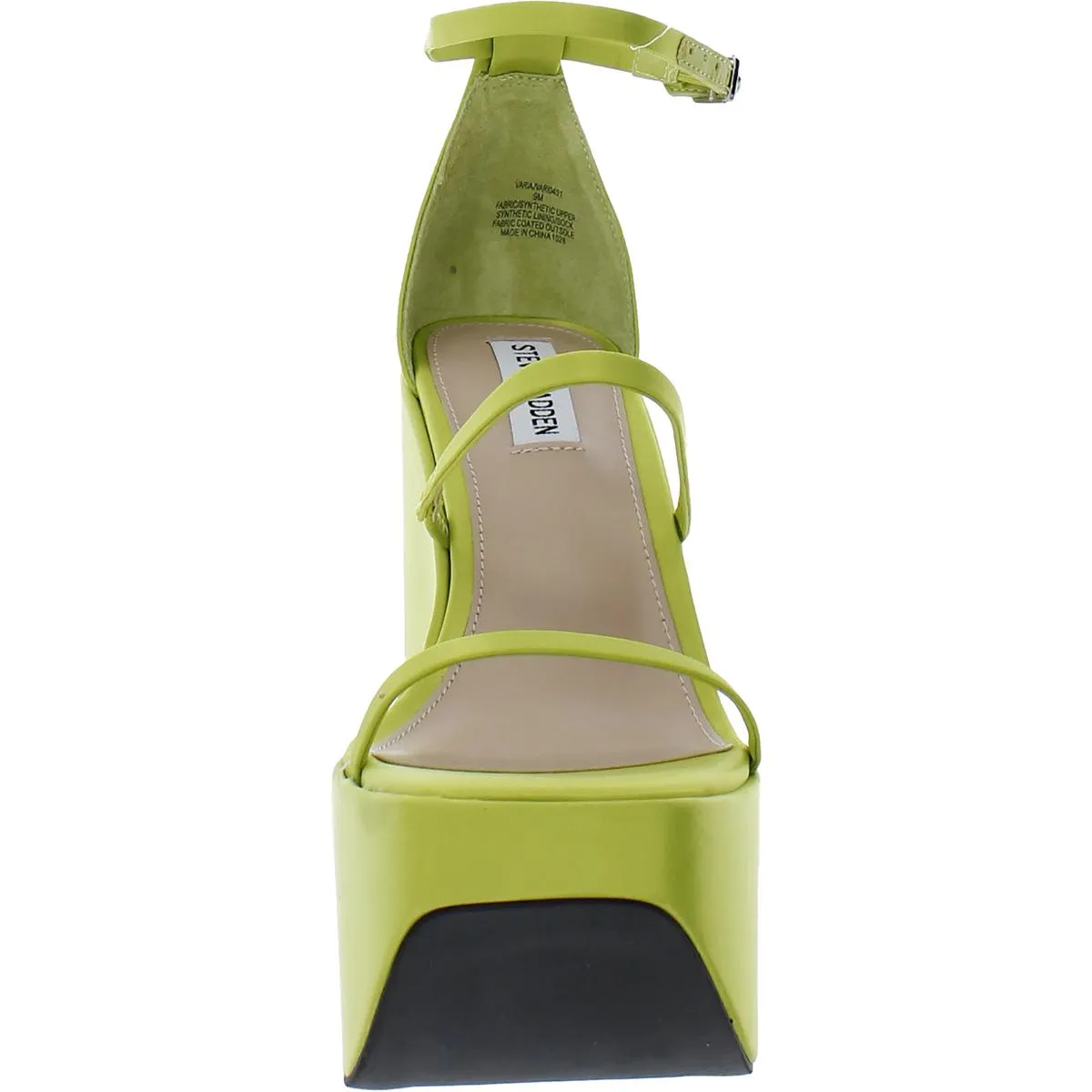 Varia Womens Satin Strappy Wedge Heels