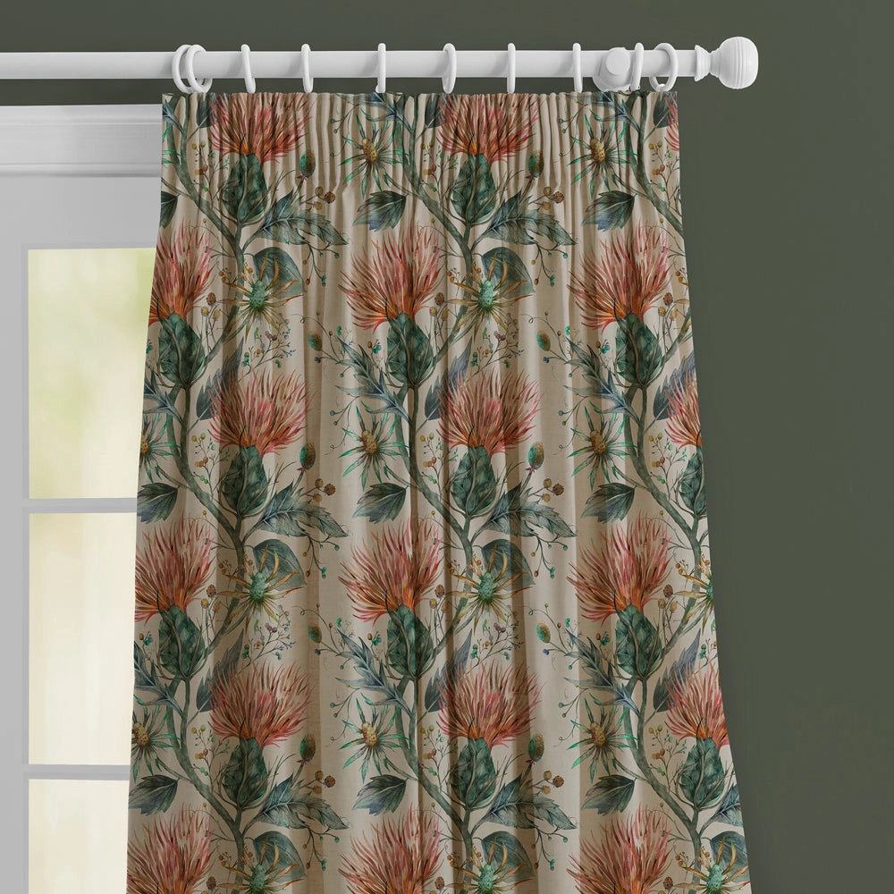 Varys Printed Made to Measure Curtains Sapphire