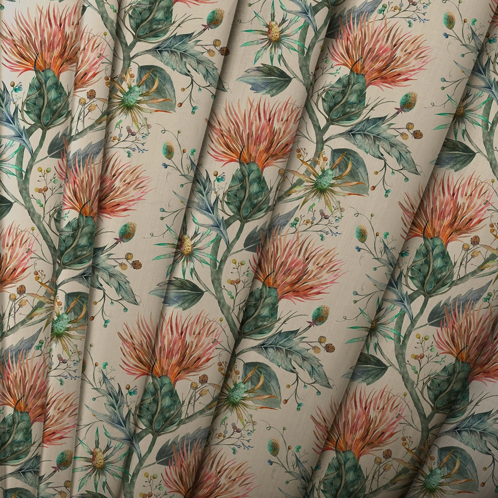 Varys Printed Made to Measure Curtains Sapphire