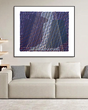 Veil of Frequencies 3D Abstract Oil Paintingnordic style wall decor