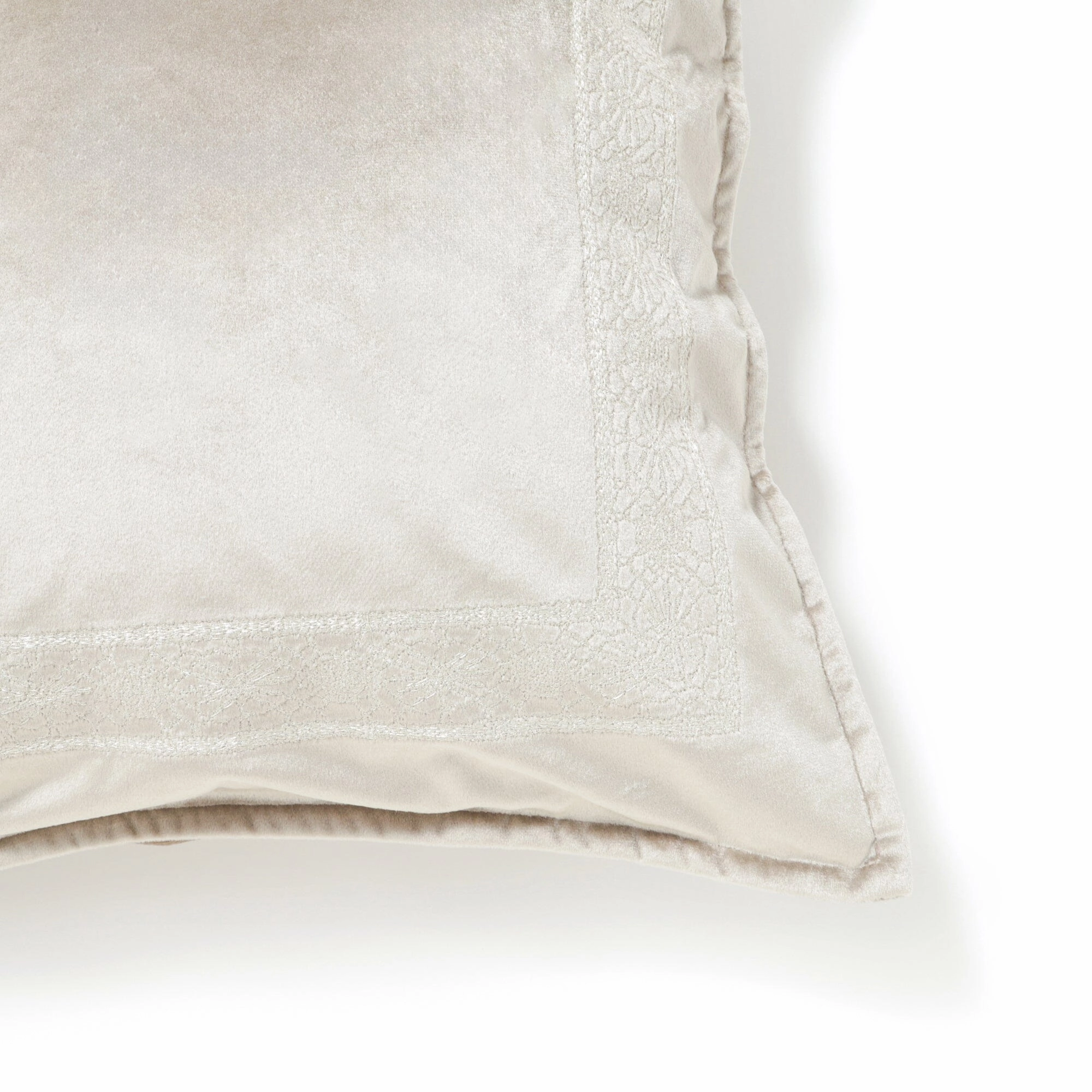 Velvet Frame Cushion Cover 450 X 450 Gray