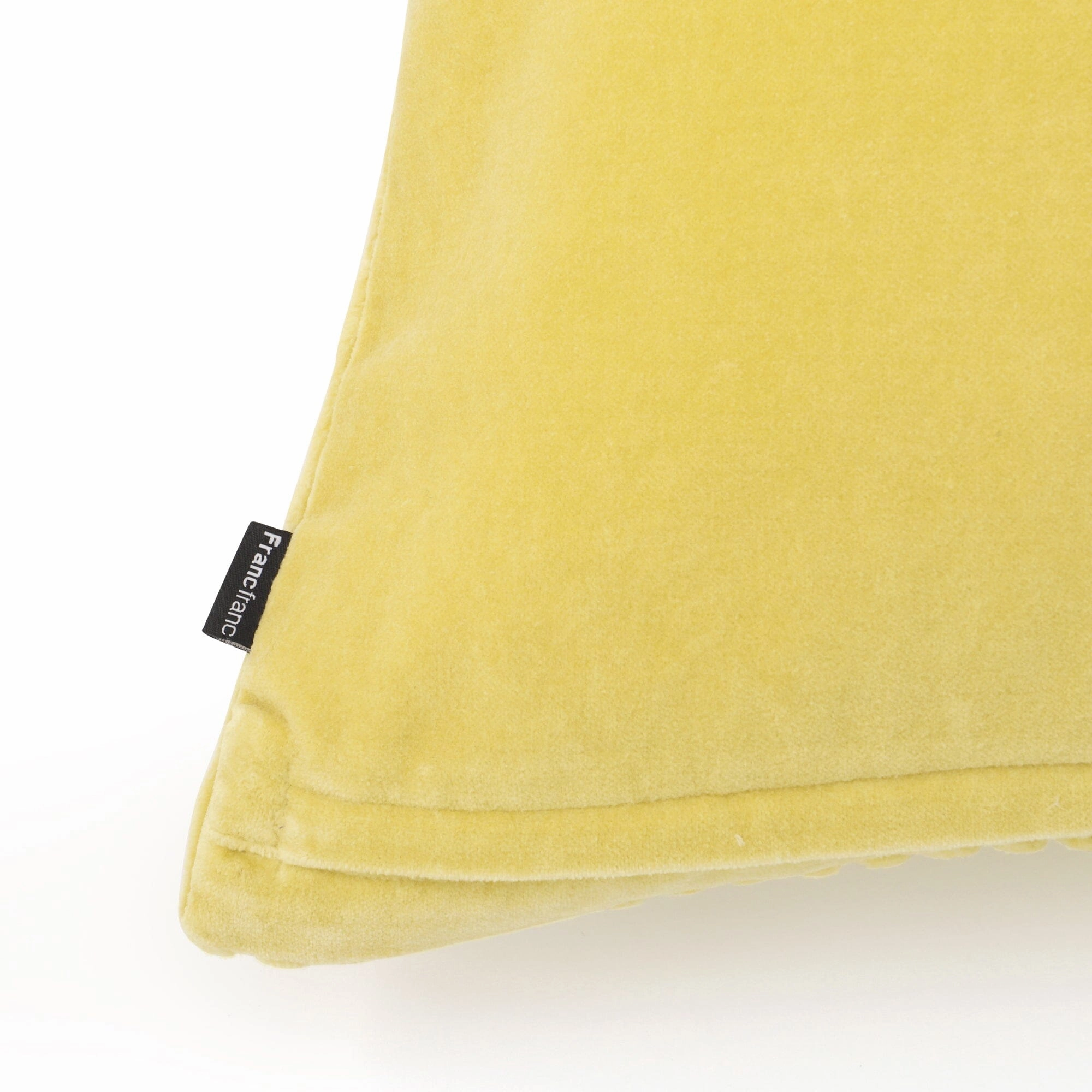 Velvet Line Cushion Cover 450 X 450 Yellow