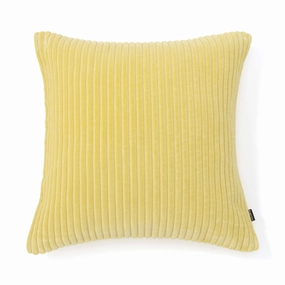 Velvet Line Cushion Cover 450 X 450 Yellowbedding sets ,throw blankets 