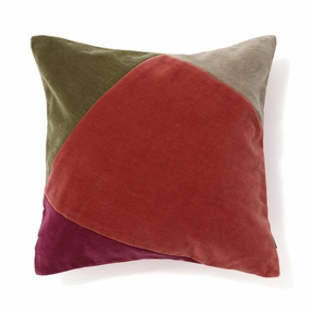 Velvet Patchwork Cushion Cover 450 X 450 Multibedding sets ,throw blankets 