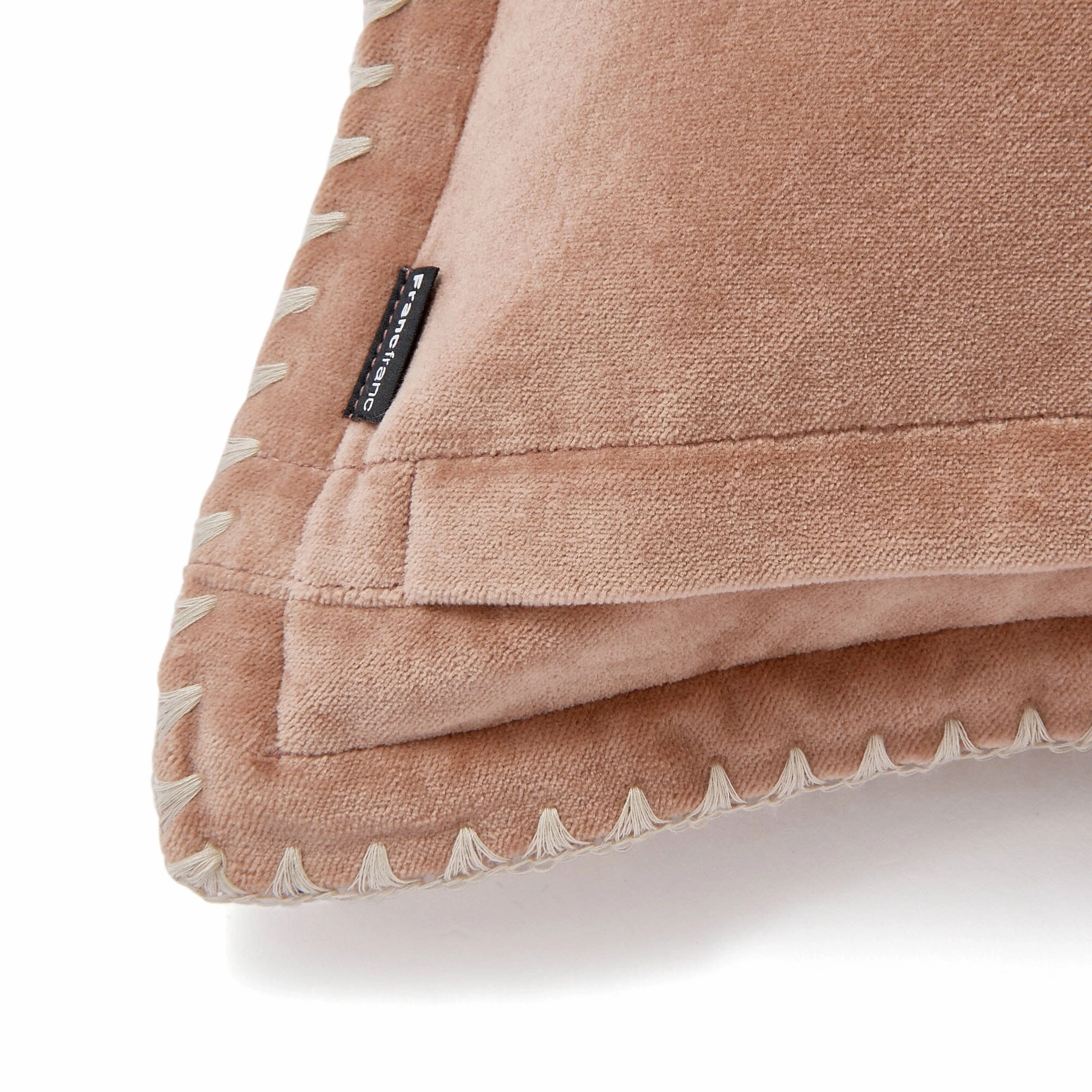 Velvet Stitch Cushion Cover 450 X 450 Pink